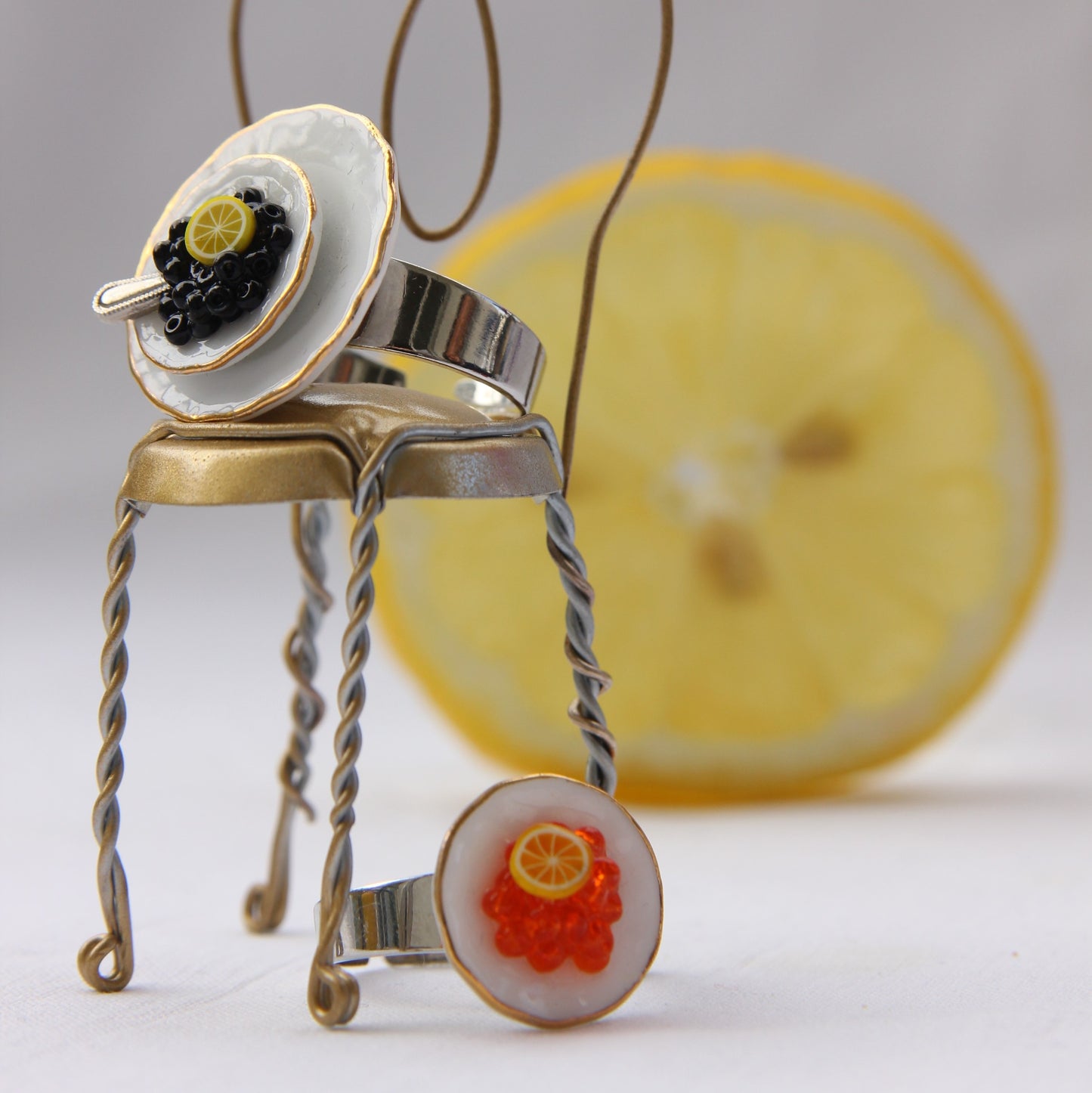 Ring - Kaviar mit Zitrone