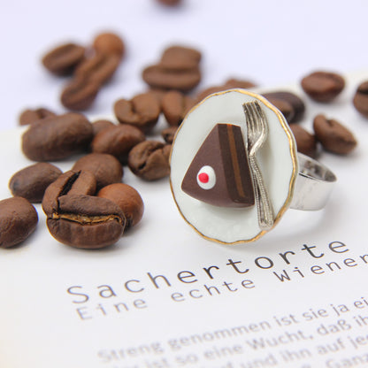 Ring - Sachertorte mit Gabel