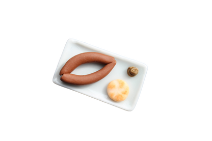 Brosche - Wiener Würstelstand