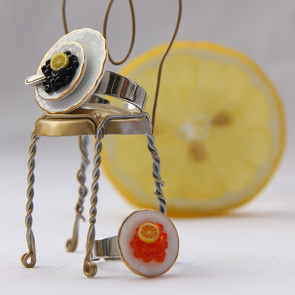 Ring - Kaviar mit Zitrone