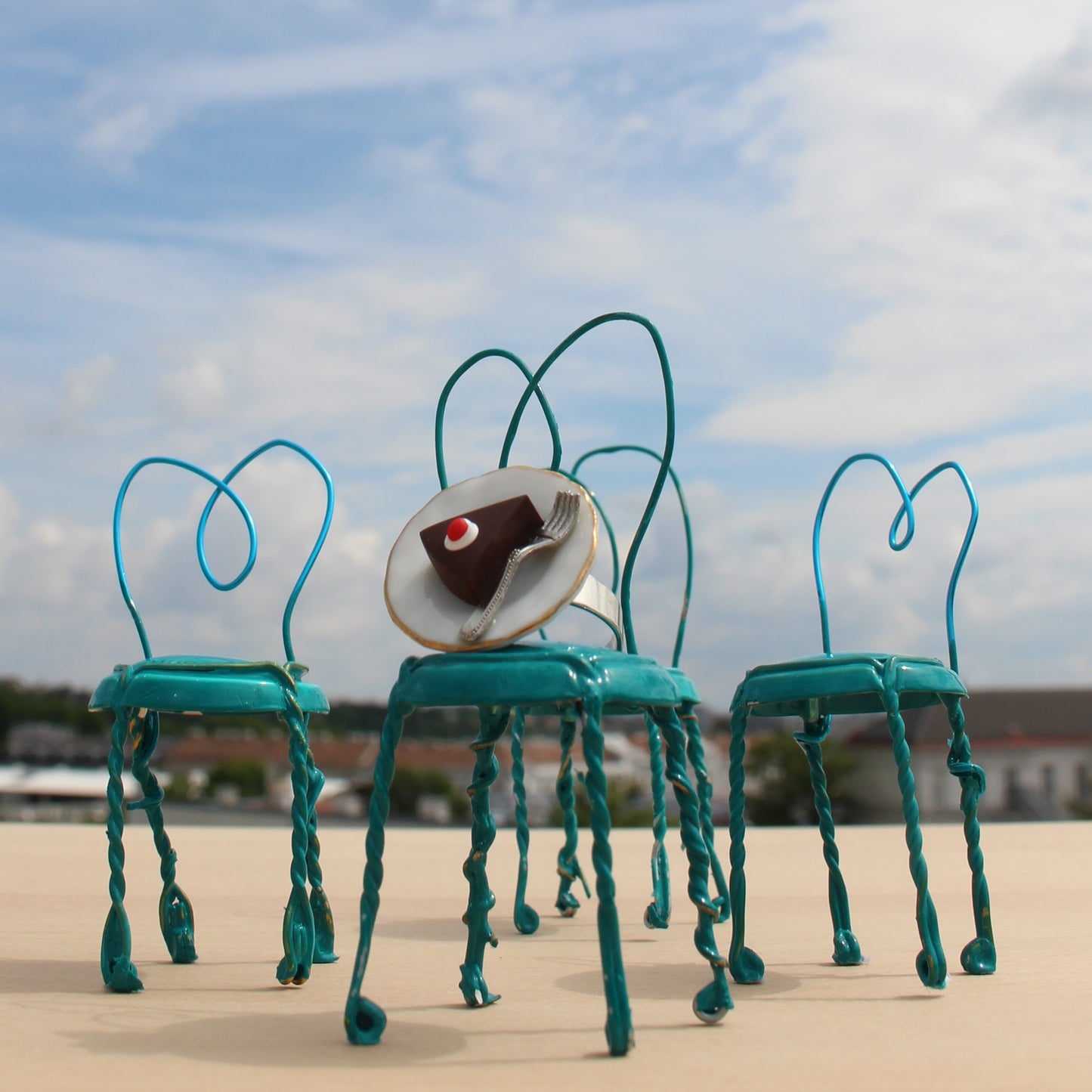 Ring - Sachertorte mit Gabel